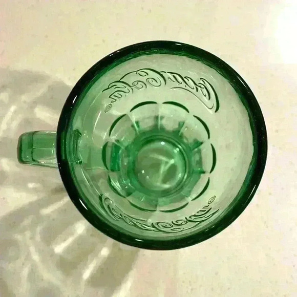 Vintage Coke Coca Cola Glass With Handle Mug Libbey Glass 14 oz - Picture 3 of 5